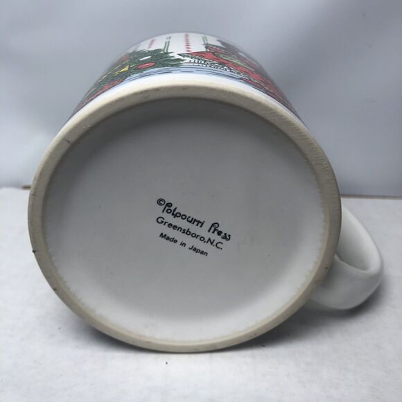 VTG Potpourri Press Christmas Coffee Tea Mug Teddy Bears Decorating Holidays - Picture 7 of 7